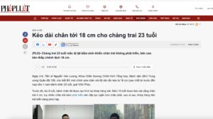 Báo pháp luật phỏng vấn kéo dài chân dr lượng